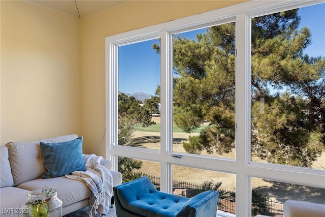 view of sunroom