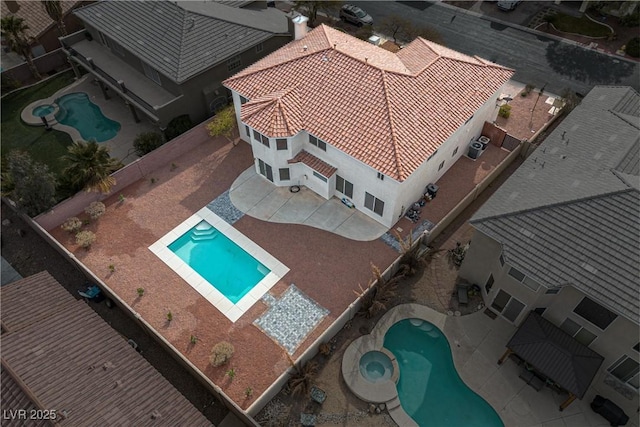 birds eye view of property