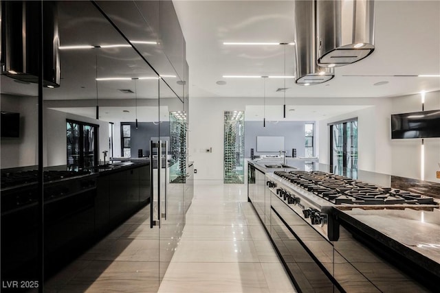 kitchen featuring sink and gas cooktop