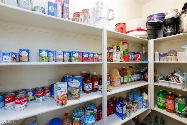 view of pantry