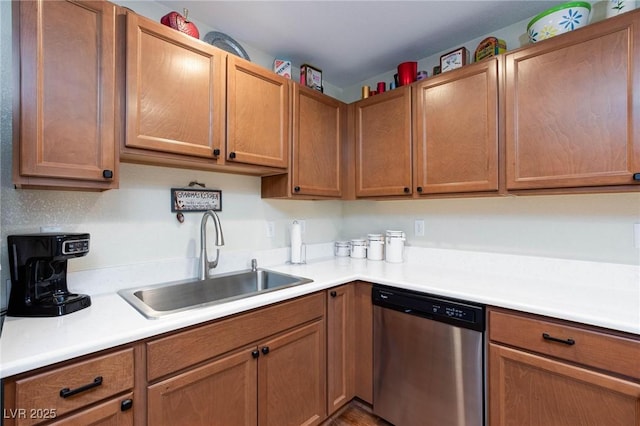 kitchen featuring dishwasher and sink