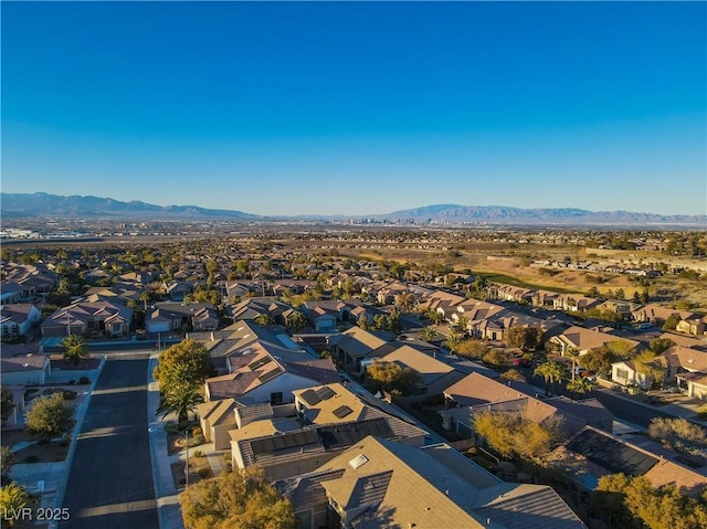 aerial view featuring a mountain view