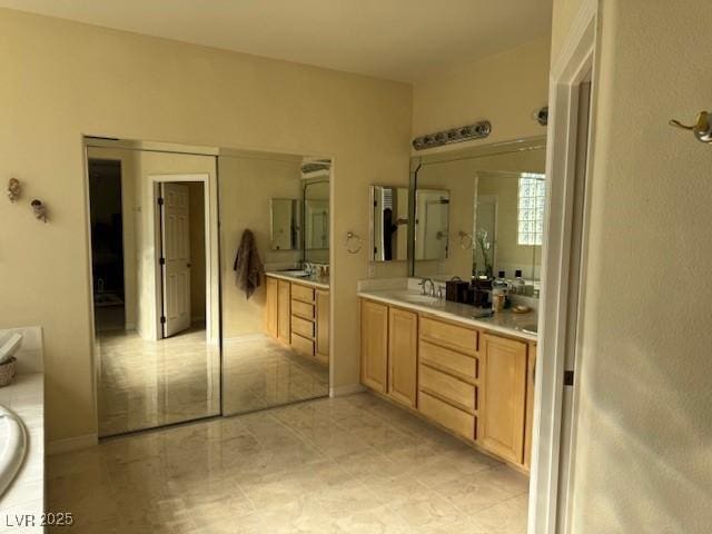 bathroom with vanity