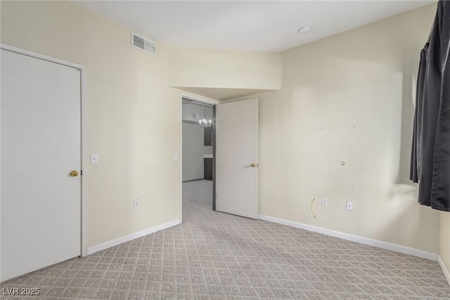 view of carpeted empty room