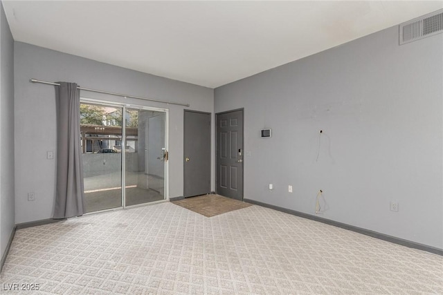 view of carpeted empty room