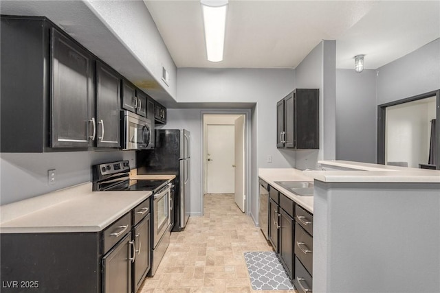 kitchen featuring appliances with stainless steel finishes