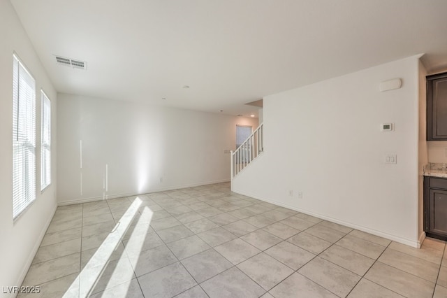 view of tiled empty room