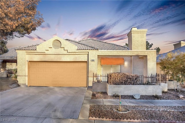 view of front of house featuring a garage