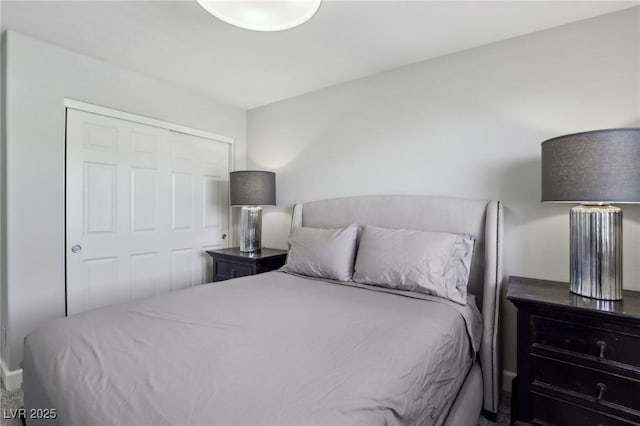 bedroom with a closet