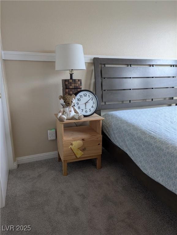 bedroom with carpet floors