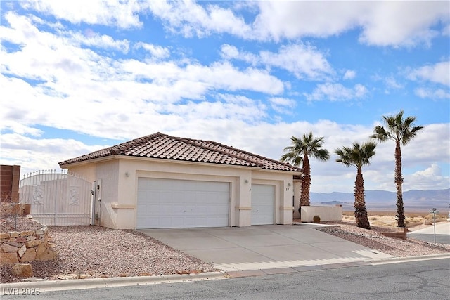 53 Flowering Desert Dr, Palm Gardens, NV 89039 - view of front facade with a mountain view
