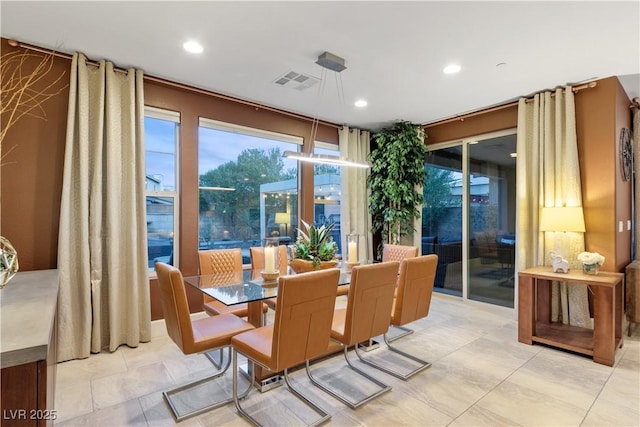 view of dining room