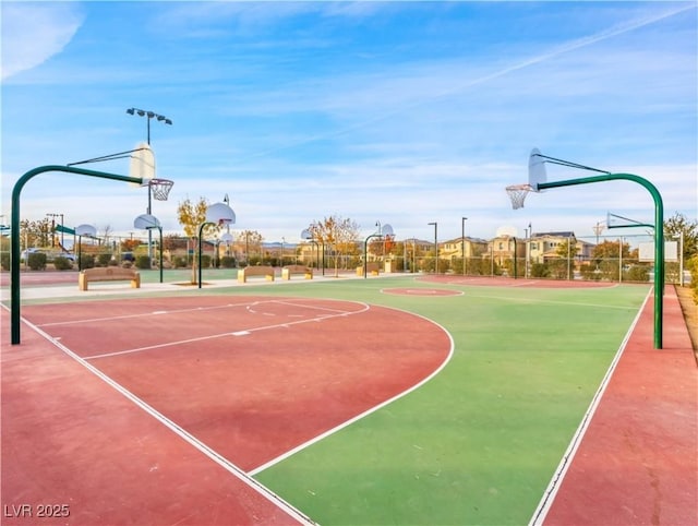 view of basketball court