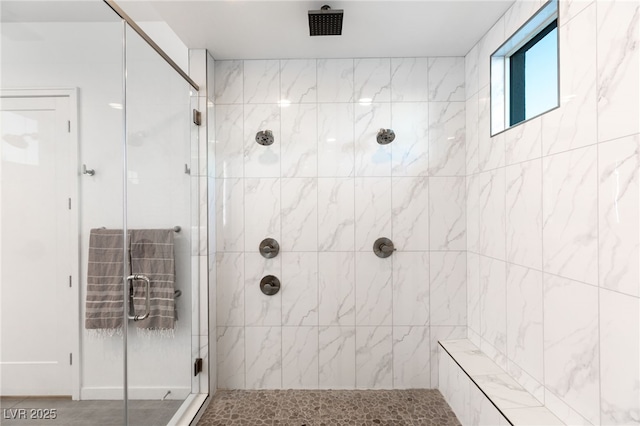 bathroom with an enclosed shower