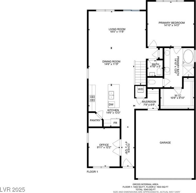 7659 Dewy Falls Ave, Las Vegas, NV 89179 - property floor plan