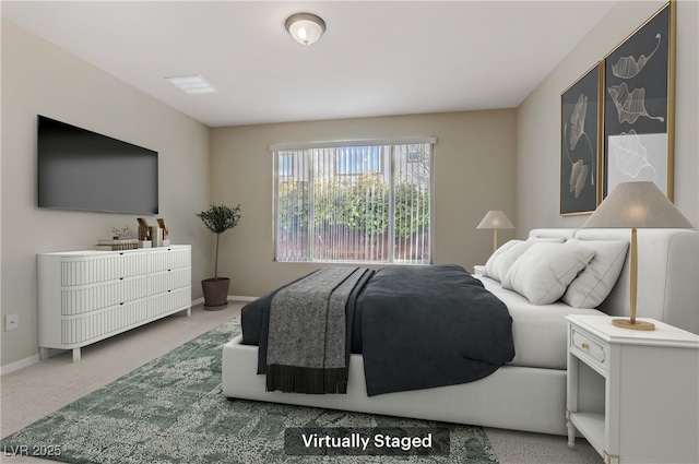 bedroom with carpet flooring