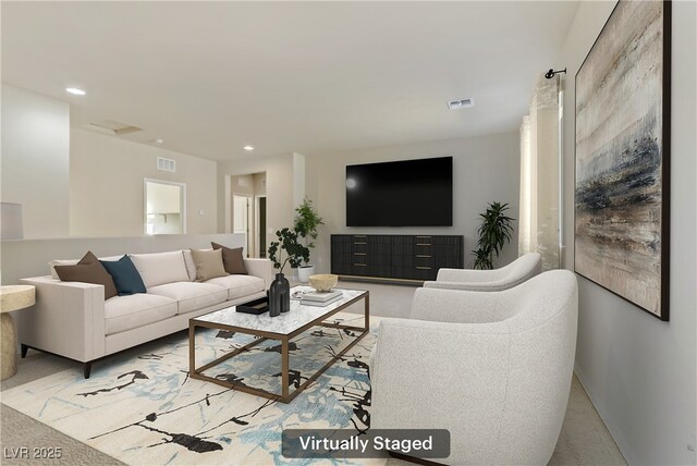 7659 Dewy Falls Ave, Las Vegas, NV 89179 - living room with recessed lighting