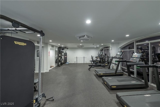 view of exercise room