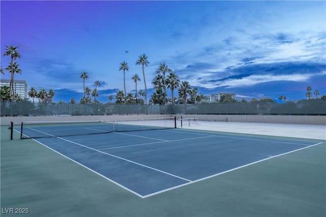 view of tennis court