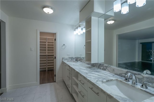 bathroom featuring vanity