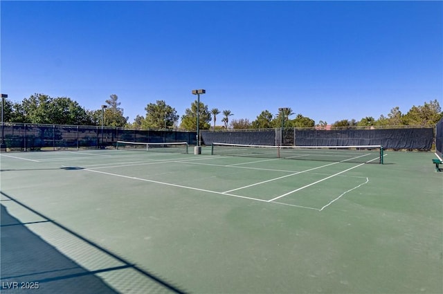 view of sport court