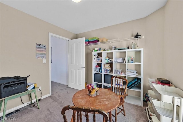 game room featuring carpet flooring