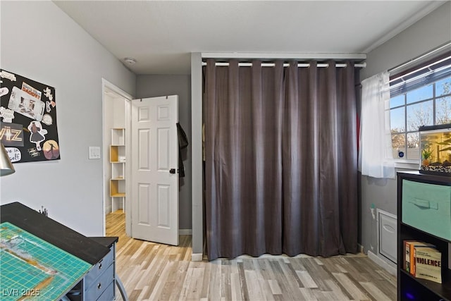 interior space with light wood-type flooring