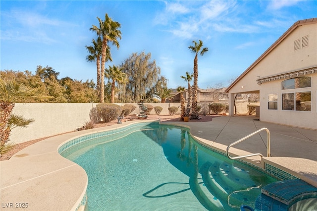 view of pool with a patio