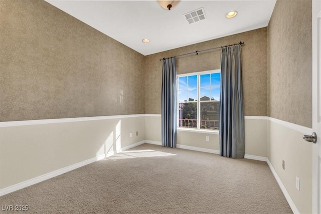 view of carpeted empty room