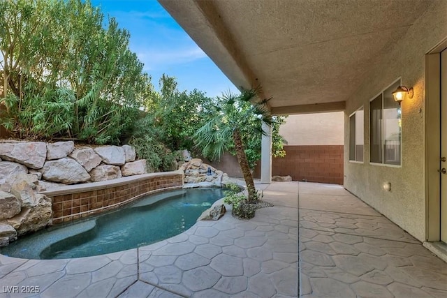 view of pool with a patio