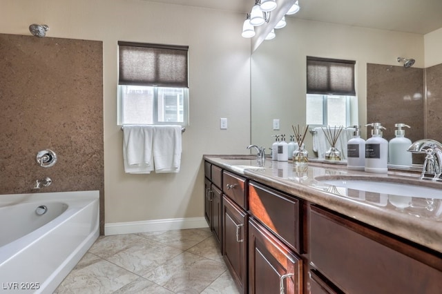 bathroom featuring vanity