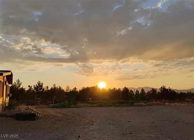 view of nature at dusk