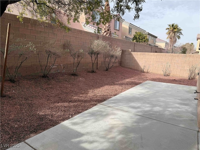 view of yard featuring a patio