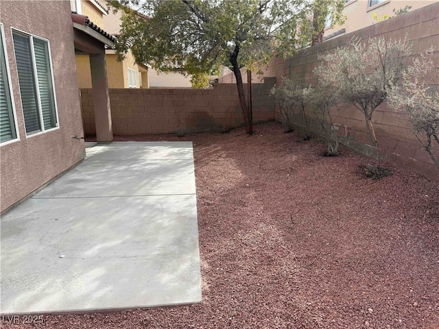 view of yard with a patio