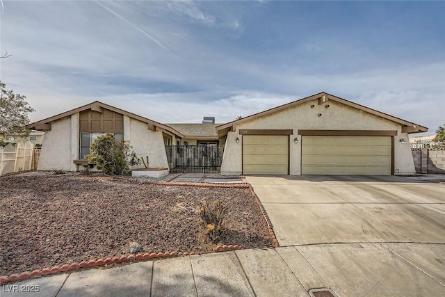 ranch-style house with a garage