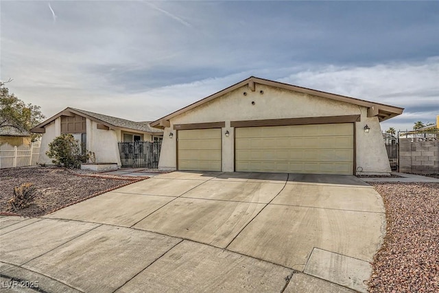 ranch-style house with a garage