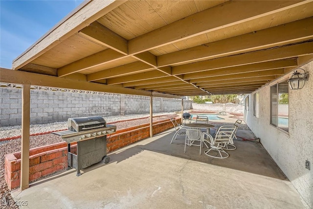 view of patio / terrace featuring grilling area