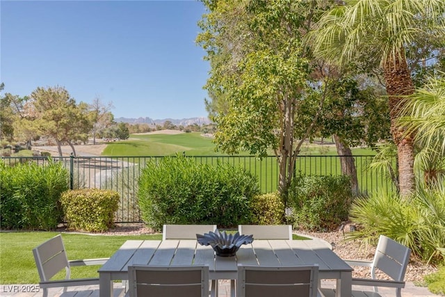 view of patio / terrace with a water view