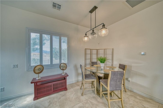 view of dining space