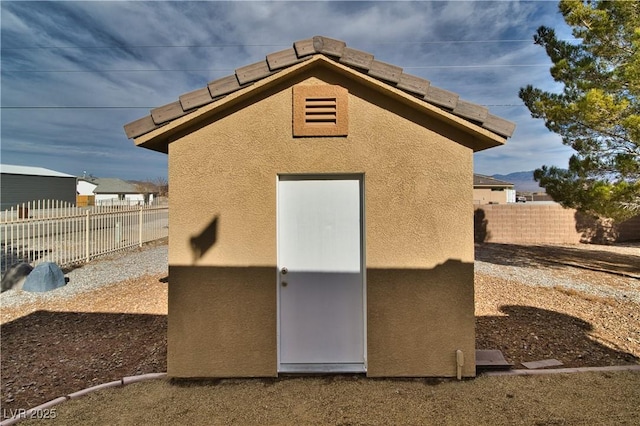 view of outbuilding