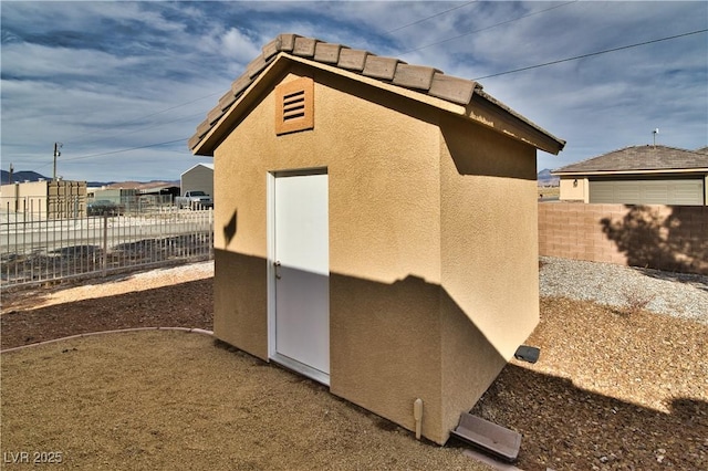 view of outbuilding