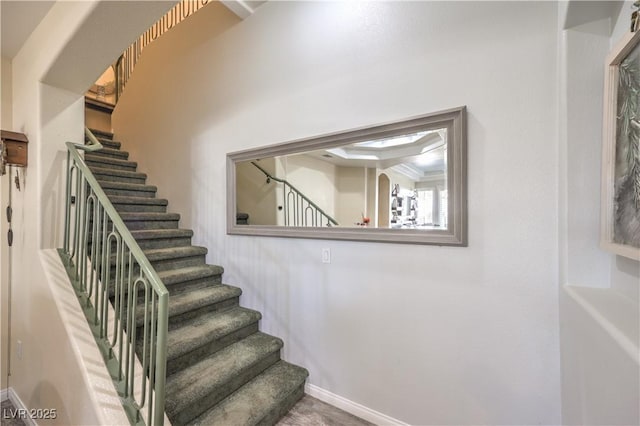 view of stairway