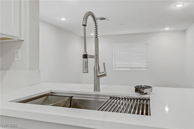 room details with white cabinets