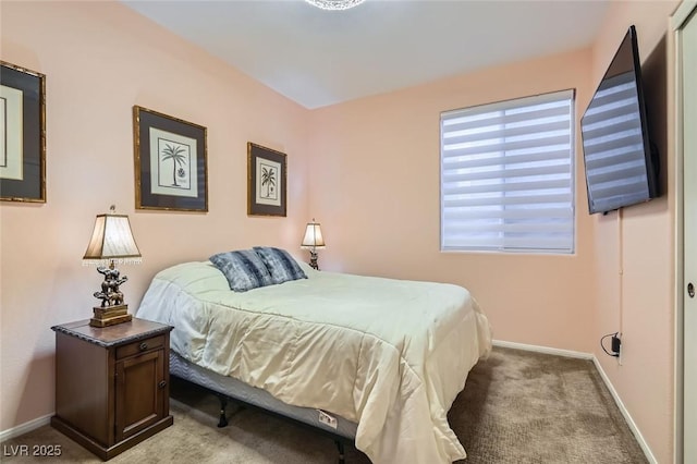 bedroom with carpet