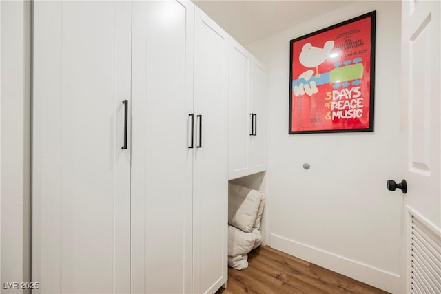 interior space featuring hardwood / wood-style floors