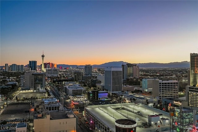 view of city with a mountain view