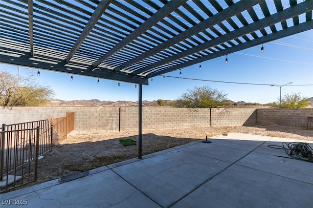 view of patio / terrace with a pergola