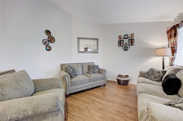 living room featuring hardwood / wood-style floors