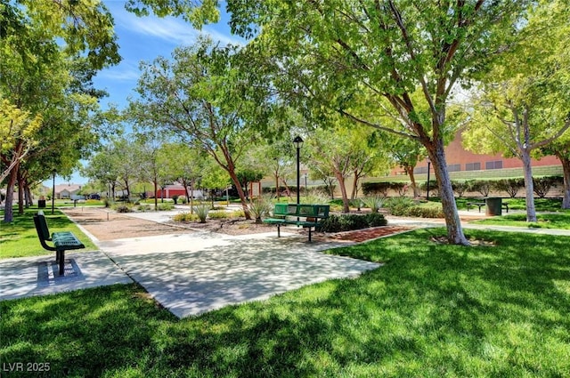 view of home's community featuring a yard