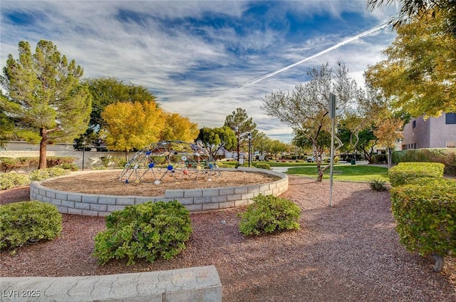 surrounding community with a playground